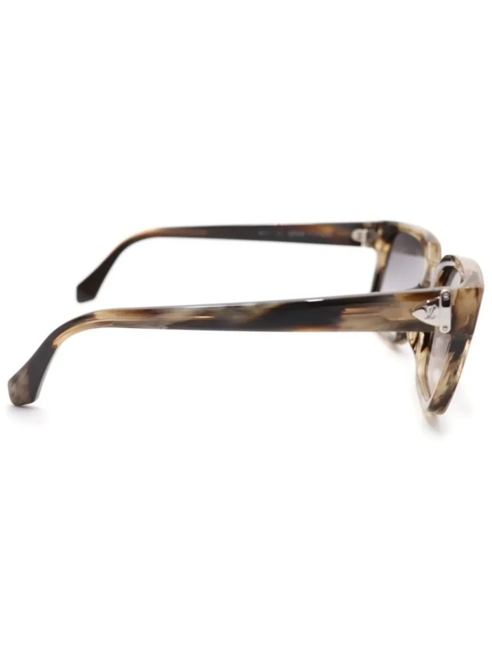 Louis Vuitton LV Glide Square Sunglasses Brown Friends ns bull Silver Eyewear